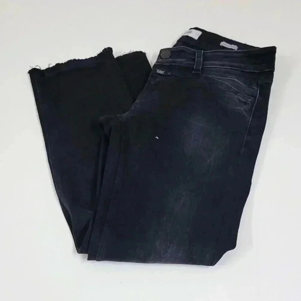 5/$100 CLOSED Jeans Skinny Stretch Black Raw Hem Made in Italy